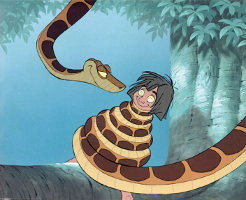 Mowgli blir hypnotiserad